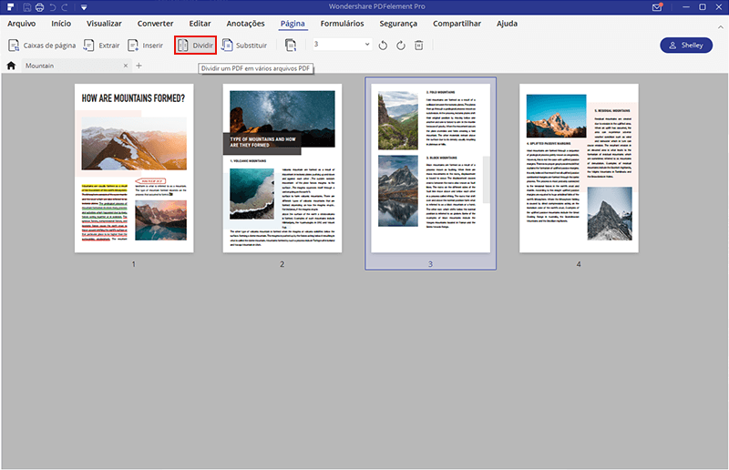 dividir e mesclar pdf